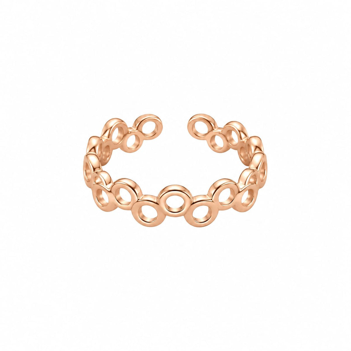 Rose Gold Plated Bubble Ring