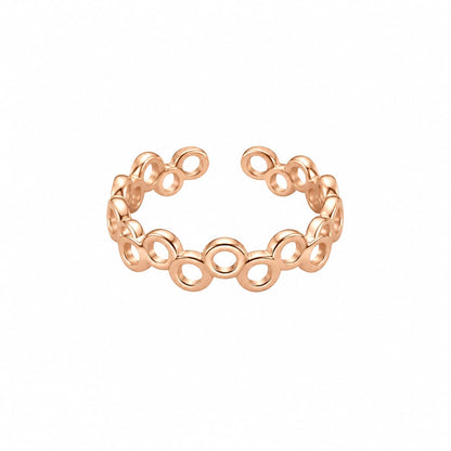 Rose Gold Plated Bubble Ring