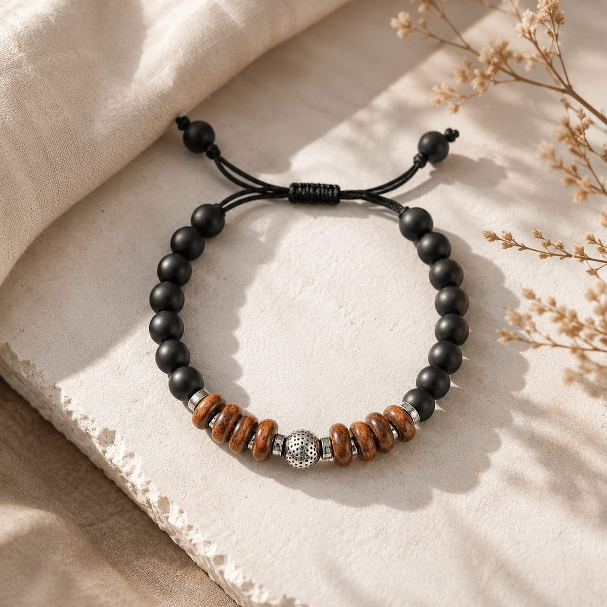 Blackwood Harmony Beaded Unisex Bracelets
