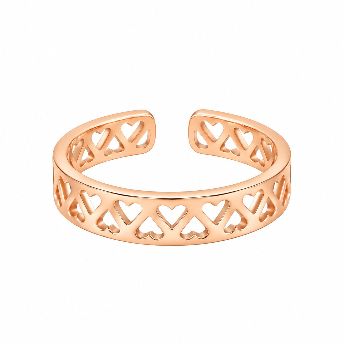 Rose Gold Plated Mini Heart Ring