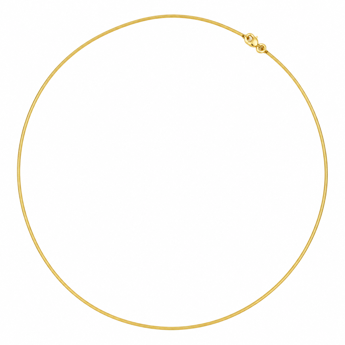 Gold Snake Chain Necklace for Women Girls, Twisted Chain with Lobster Clasp