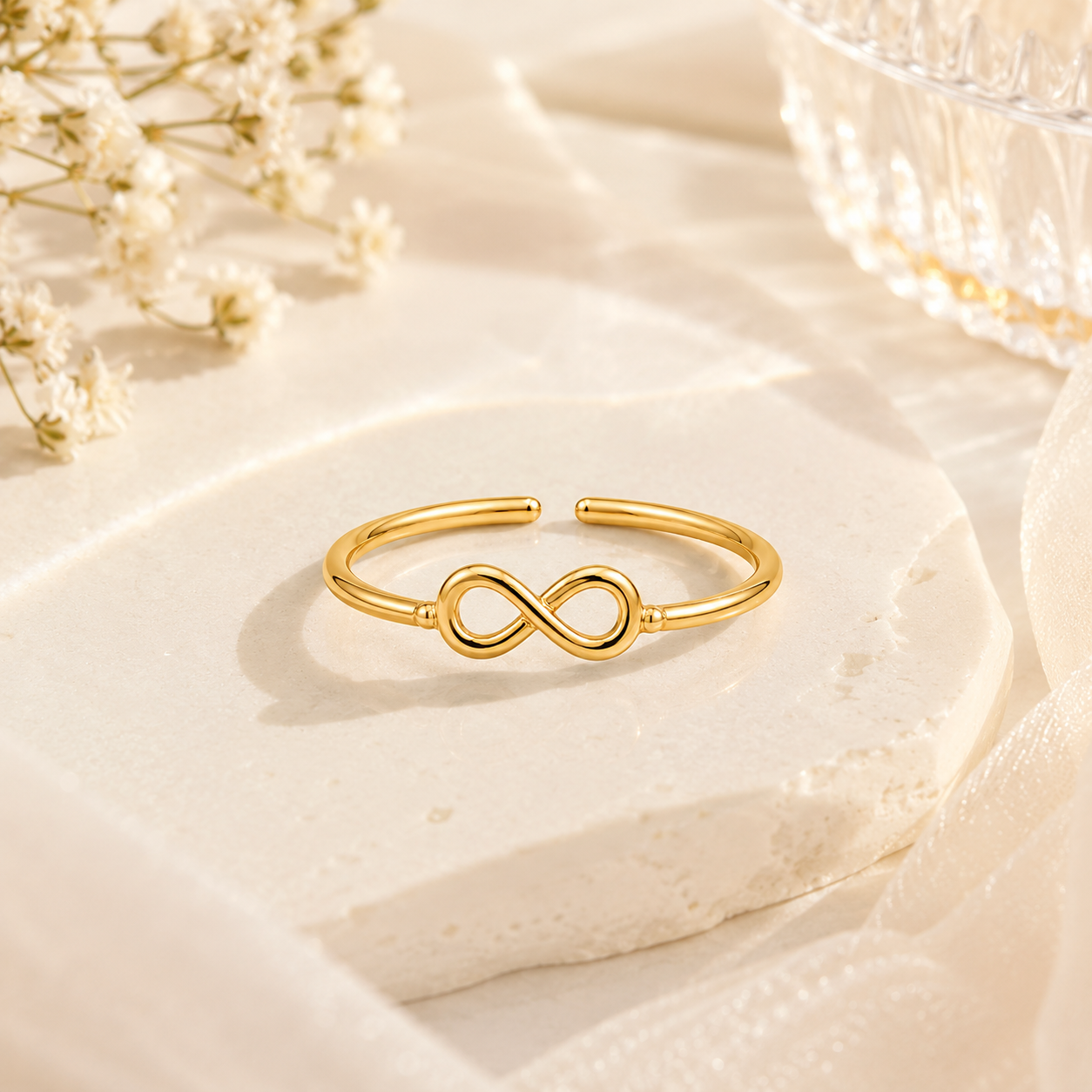 Gold Plated Infinity Design Ring