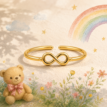 Gold Plated Infinity Design Ring
