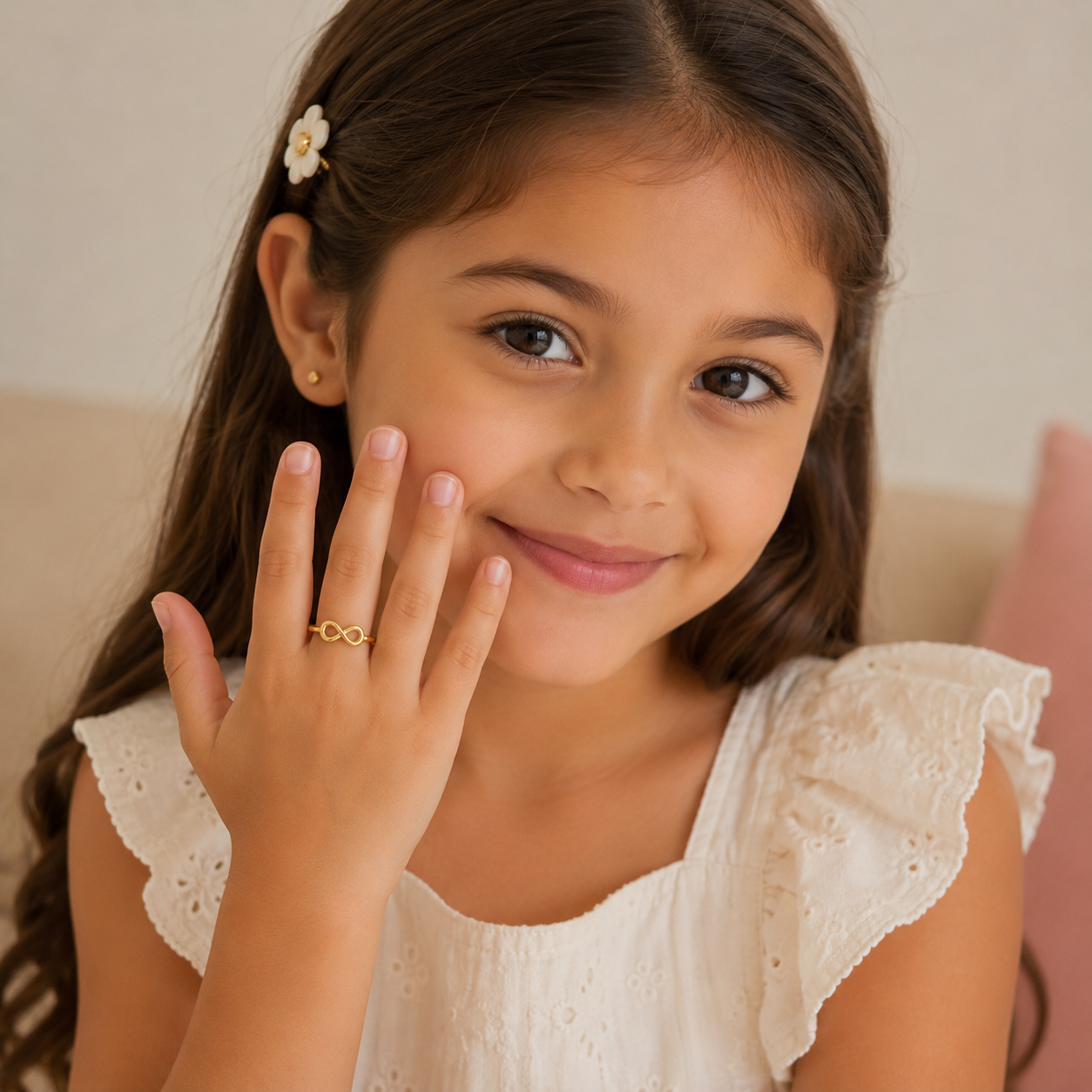 Gold Plated Infinity Design Ring