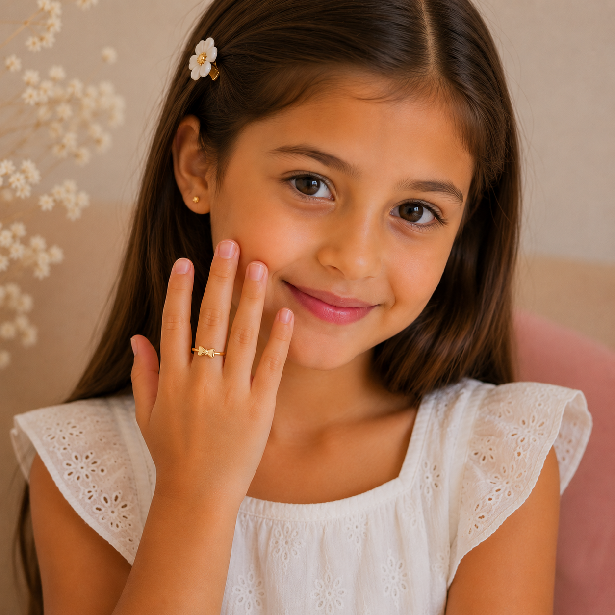 Gold Plated Bow Design Ring