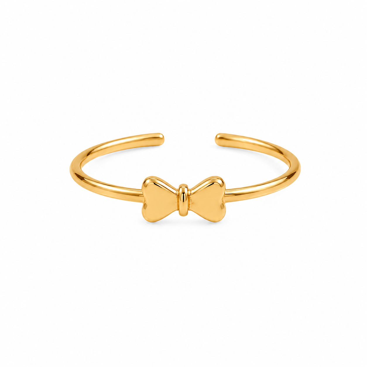 Gold Plated Bow Design Ring