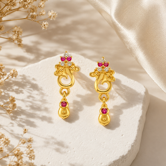 Gold Plated drop earring