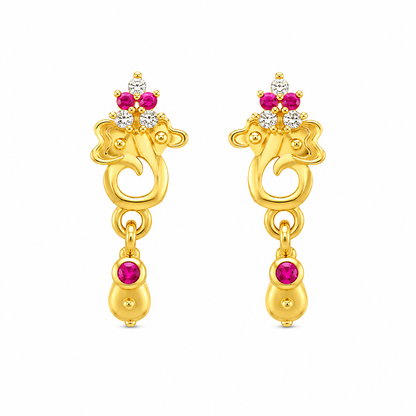 Gold Plated drop earring