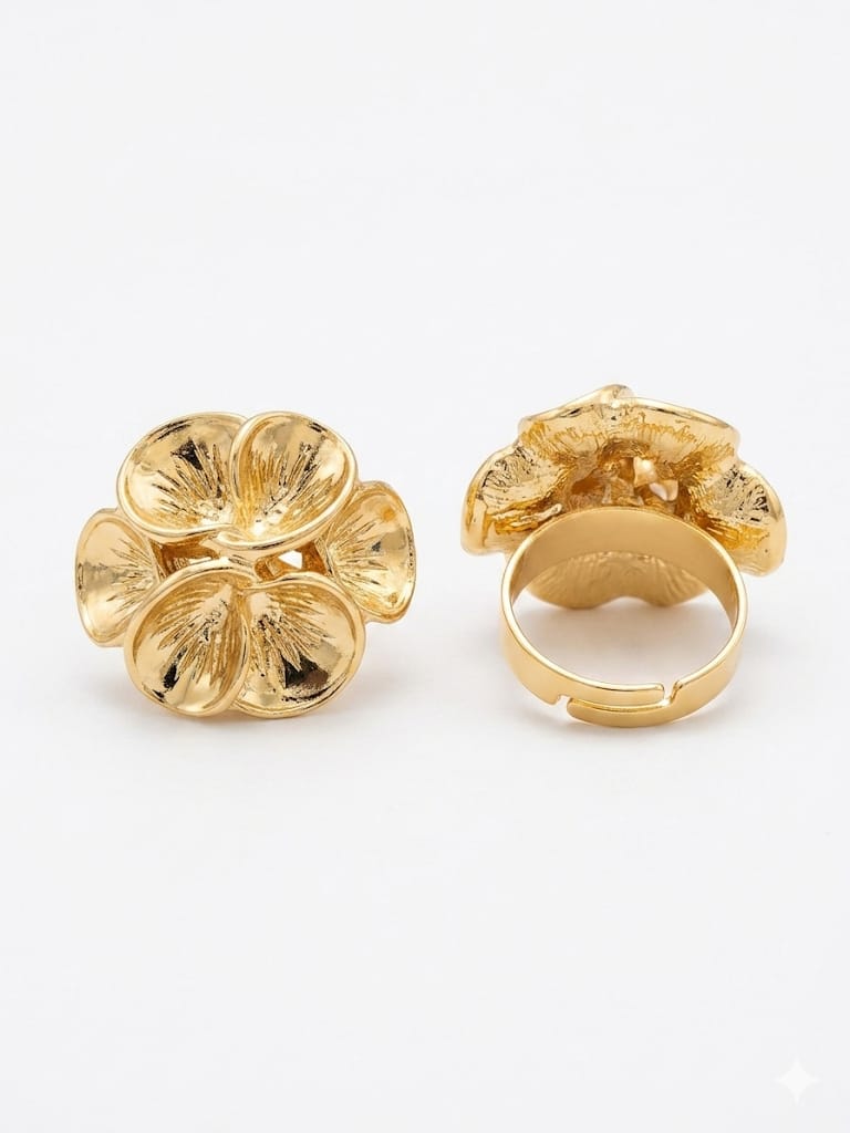 Gold Plated Golden Bloom Ring