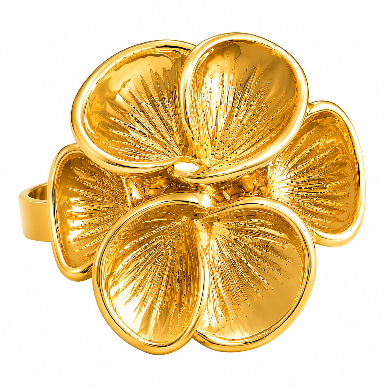Gold Plated Golden Bloom Ring