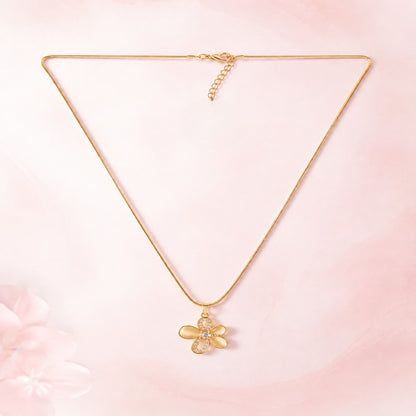 Floral Pendant with Chain