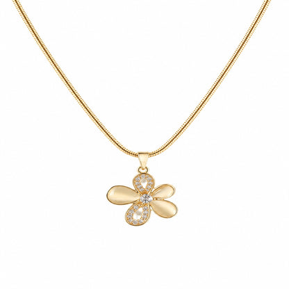 Floral Pendant with Chain