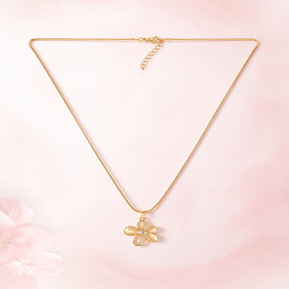 Floral Pendant with Chain
