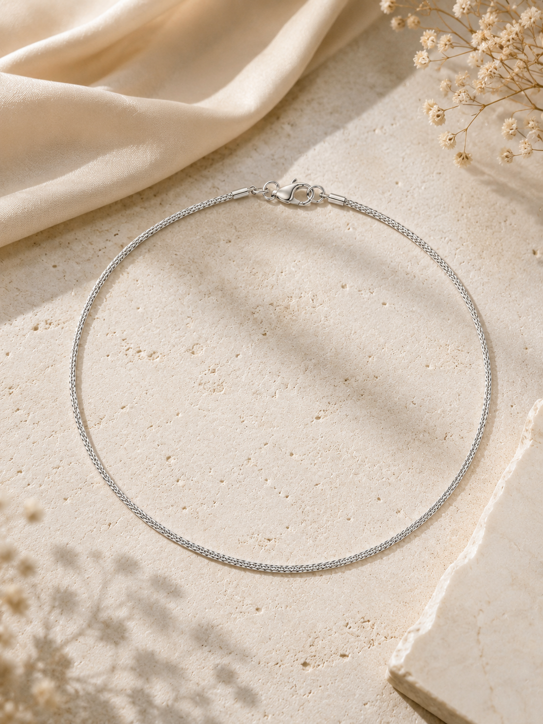 Silver Plated Minimal Chain