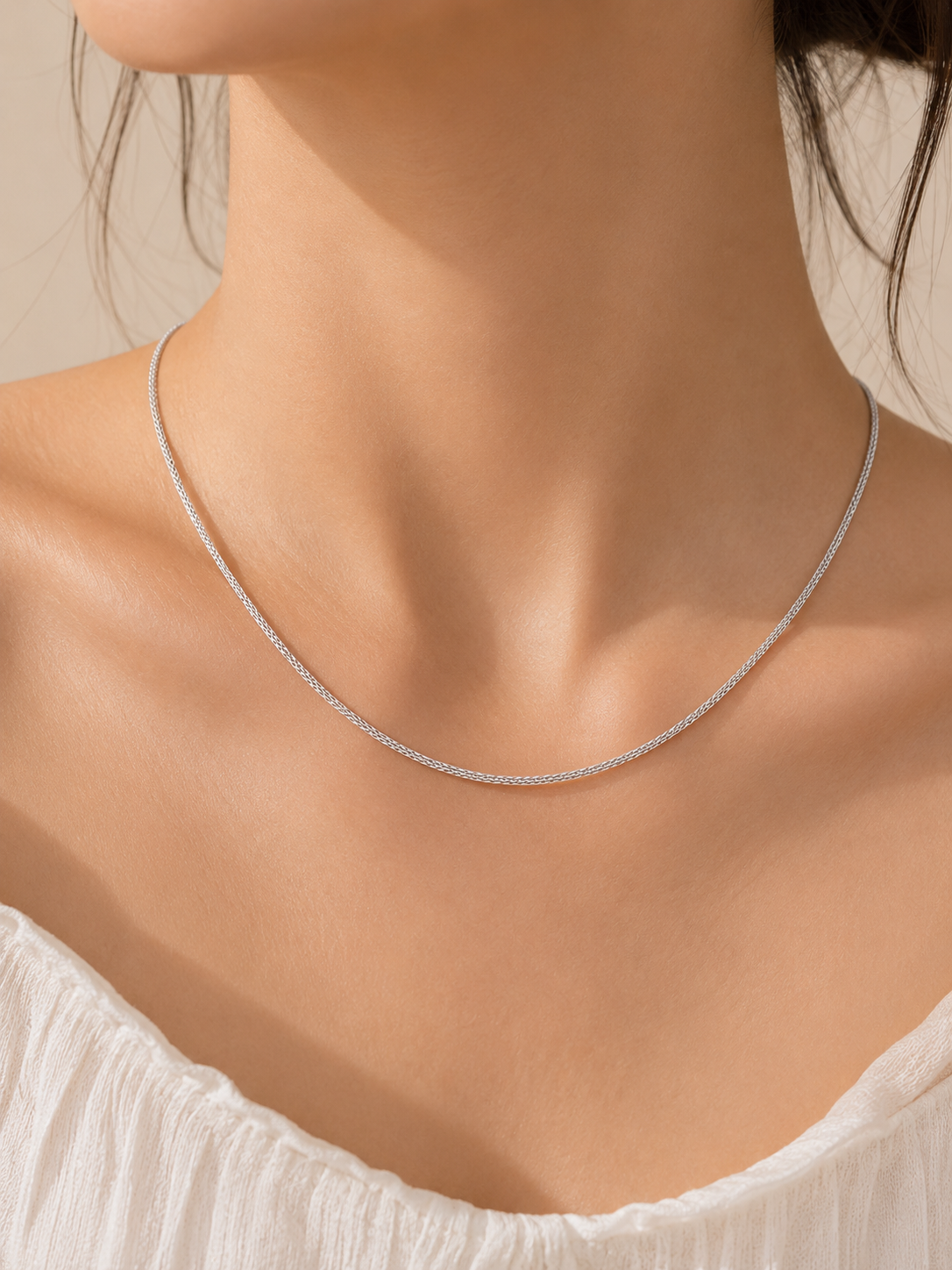 Silver Plated Minimal Chain