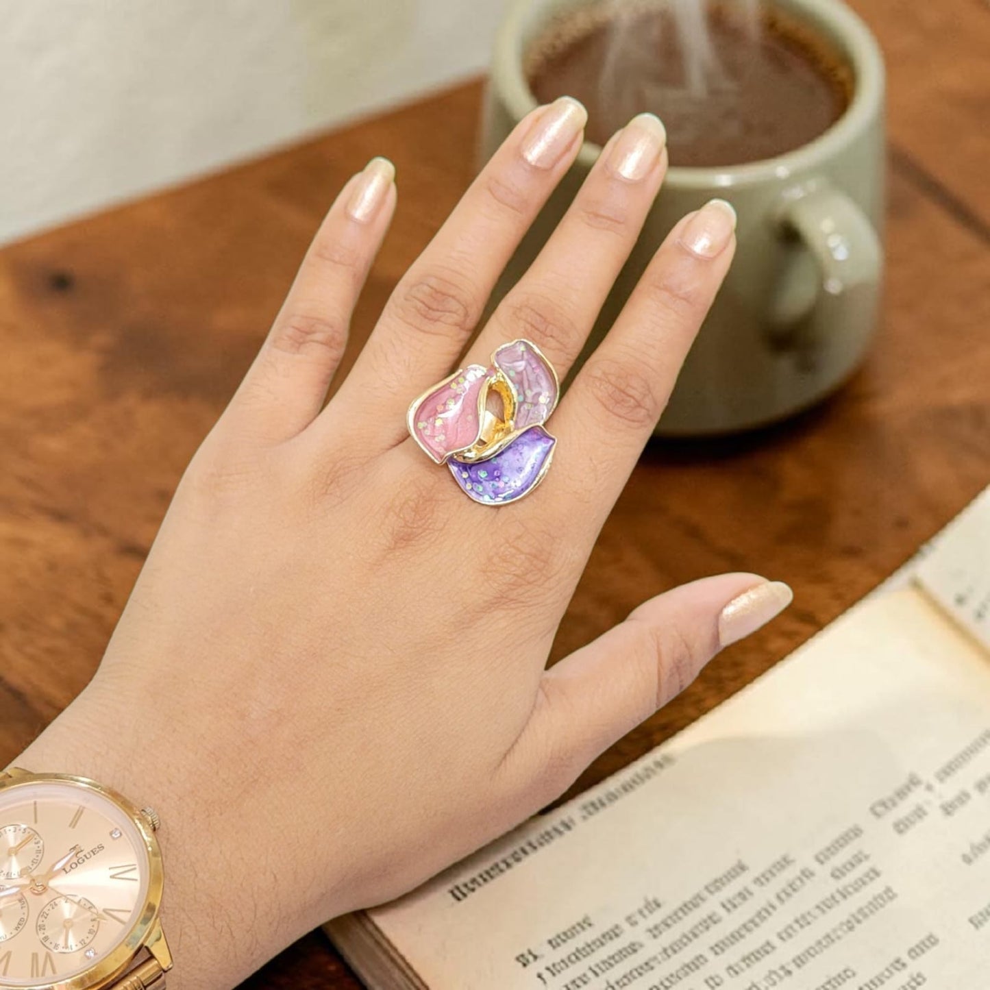 Gold Plated Cocktail Ring