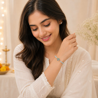Floral Lumba Rakhi Bracelet for Bhabhi