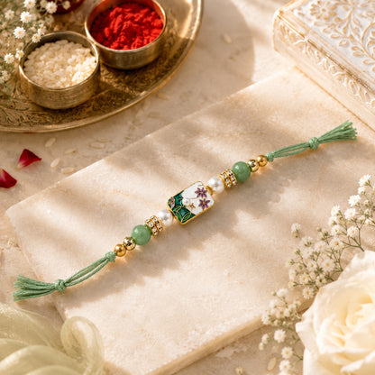 Floral Designer Rakhi for Brother