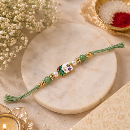 Floral Designer Rakhi for Brother
