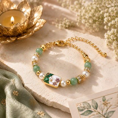 Floral Lumba Rakhi Bracelet for Bhabhi