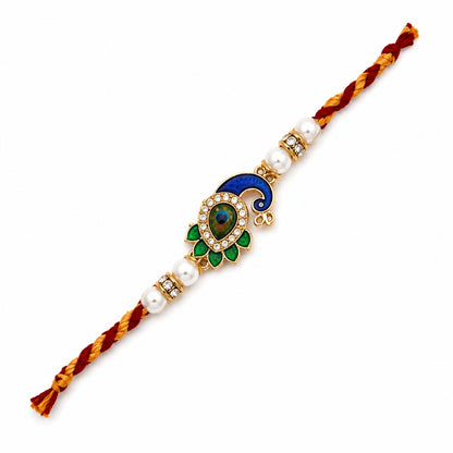 Peacock Designer Rakhi for Brother