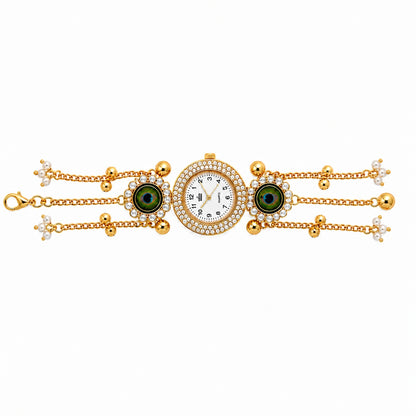 Peacock Designer Rakhi Bhabhi Watch