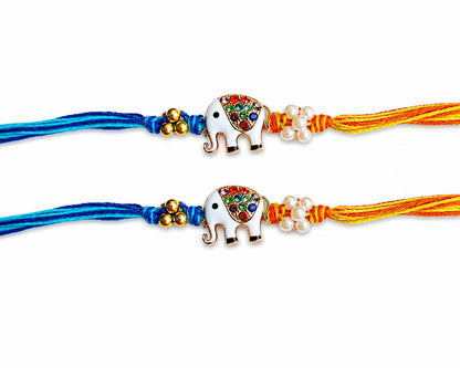 Elephant Designer Rakhi Set of 2