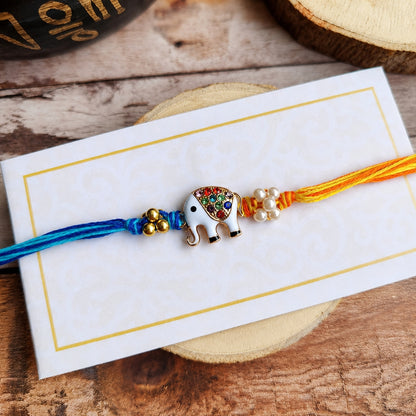 Elephant Designer Rakhi for Brother