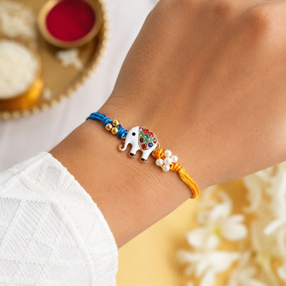 Elephant Designer Rakhi for Brother