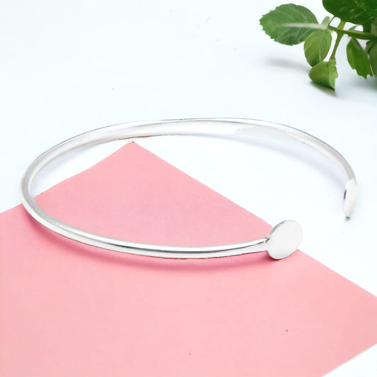 925 Sterling Silver Bangle Bracelet For Girls