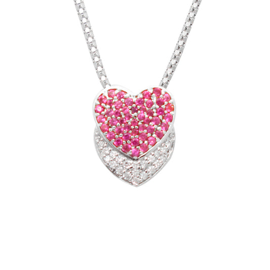 Double heart pendant