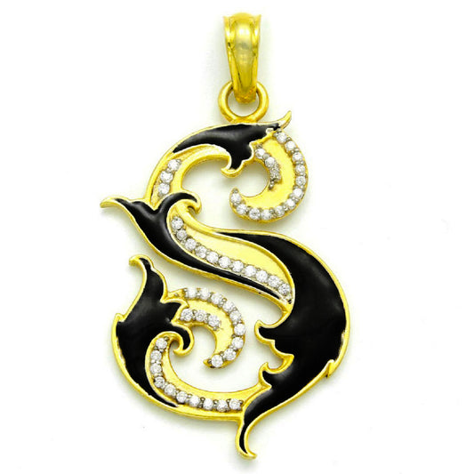 S alphabet pendant