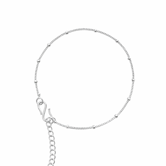 Silver Anklet for girls 4-15 years